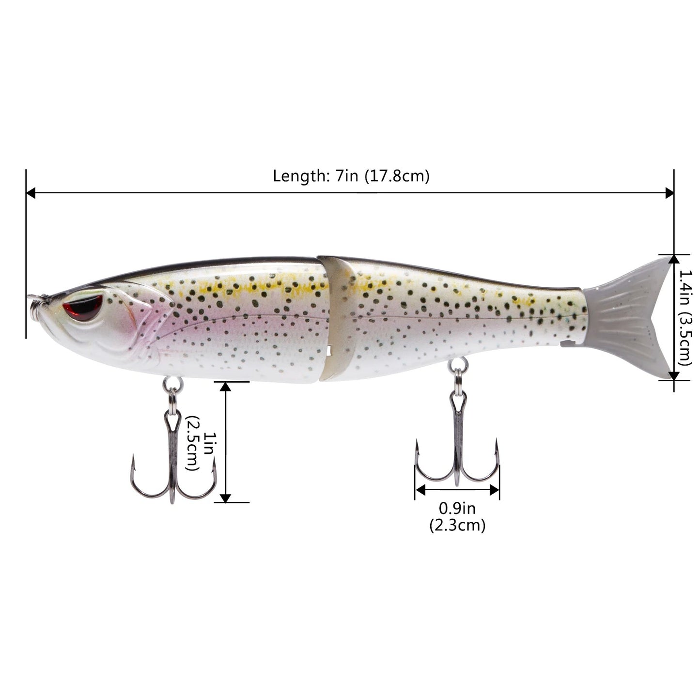 Bassdash Swimbaits Pike Trout Glide Baits