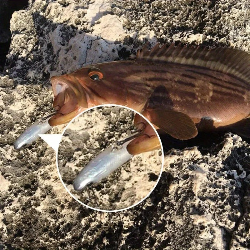 5Pcs Realistic Soft Bait-8Cm
