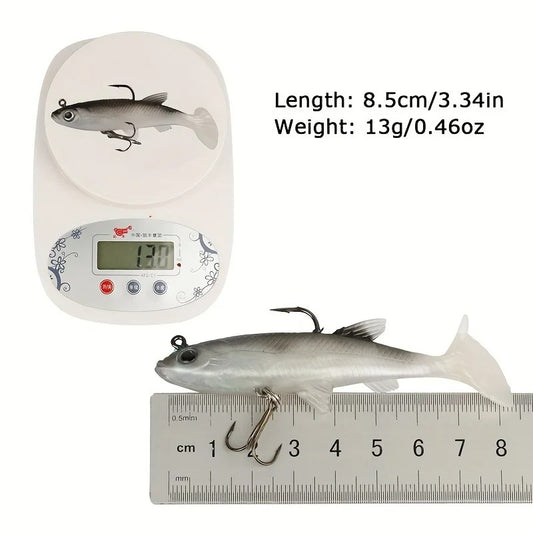 5Pcs Realistic Soft Bait-8Cm